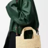Small LOEWE Font tote in raffia Natural Small LOEWE Font tote in raffia Natural