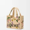 Small LOEWE Font tote in raffia Natural Small LOEWE Font tote in raffia Natural