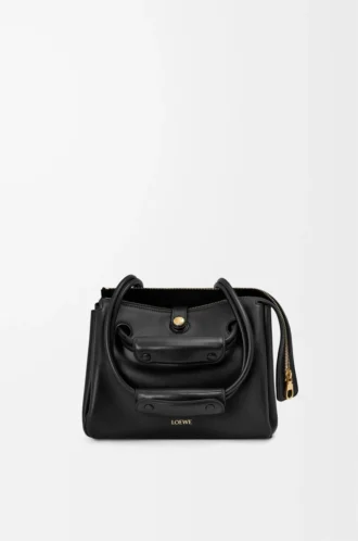 Small Madrid bag in supple calfskin Black