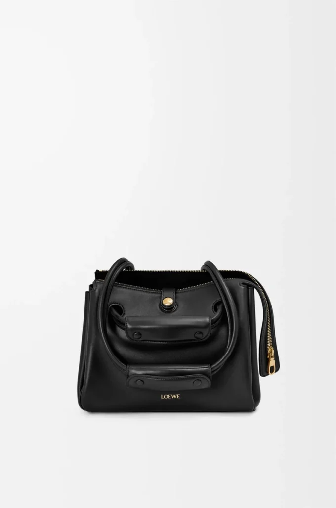 Small Madrid bag in supple calfskin Black Small Madrid bag in supple calfskin Black