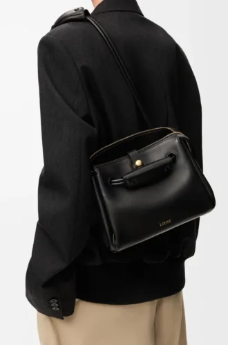 Small Madrid bag in supple calfskin Black
