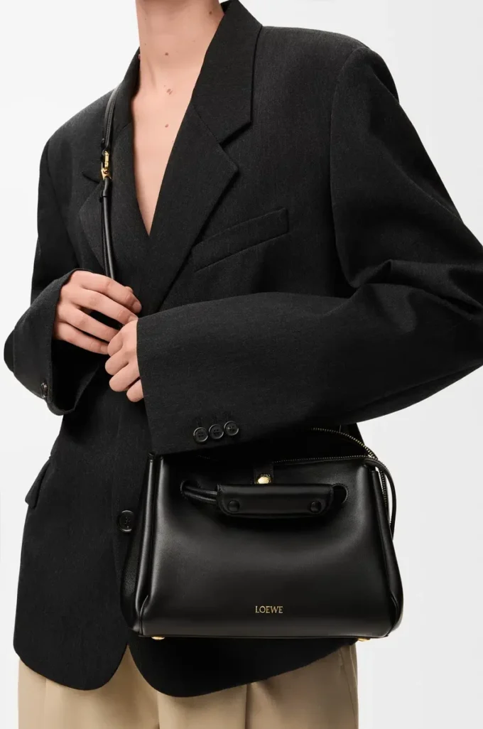 Small Madrid bag in supple calfskin Black Small Madrid bag in supple calfskin Black