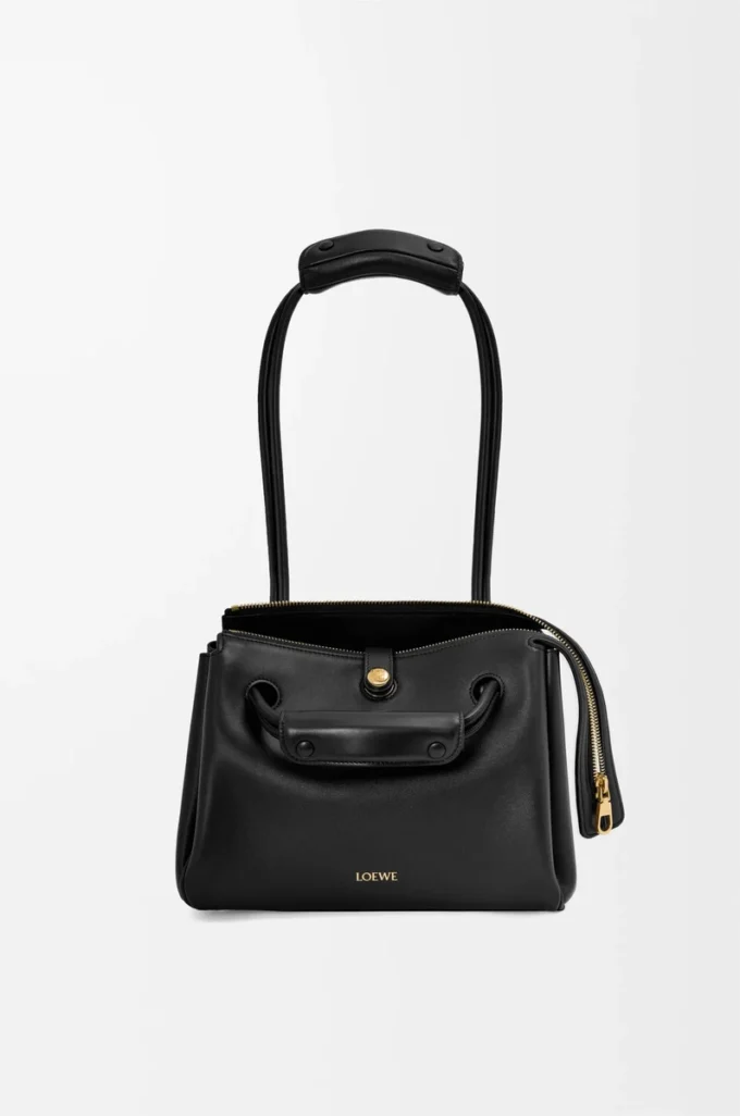 Small Madrid bag in supple calfskin Black Small Madrid bag in supple calfskin Black