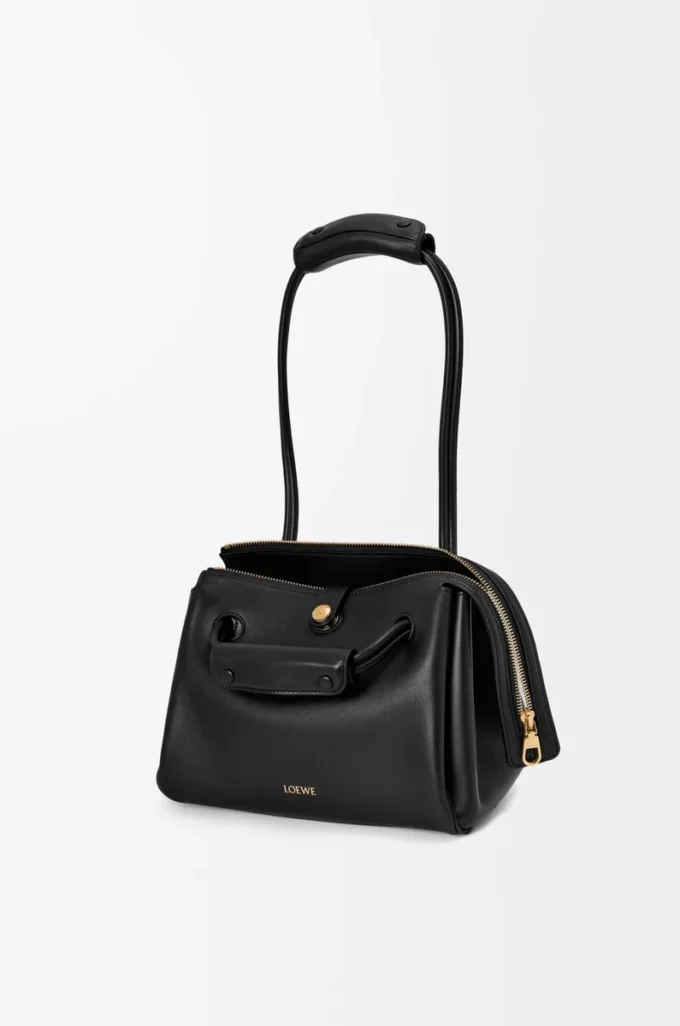 Small Madrid bag in supple calfskin Black Small Madrid bag in supple calfskin Black