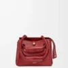 Small Madrid bag in supple calfskin Burnt Red Small Madrid bag in supple calfskin Burnt Red