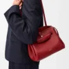 Small Madrid bag in supple calfskin Burnt Red Small Madrid bag in supple calfskin Burnt Red