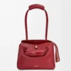 Small Madrid bag in supple calfskin Burnt Red Small Madrid bag in supple calfskin Burnt Red