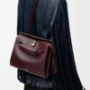 Small Madrid bag in supple calfskin Dark Burgundy Small Madrid bag in supple calfskin Dark Burgundy
