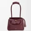 Small Madrid bag in supple calfskin Dark Burgundy Small Madrid bag in supple calfskin Dark Burgundy