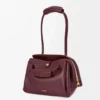 Small Madrid bag in supple calfskin Dark Burgundy Small Madrid bag in supple calfskin Dark Burgundy