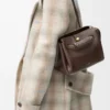 Small Madrid bag in supple calfskin Dark Chestnut Small Madrid bag in supple calfskin Dark Chestnut