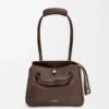 Small Madrid bag in supple calfskin Dark Chestnut Small Madrid bag in supple calfskin Dark Chestnut