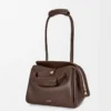 Small Madrid bag in supple calfskin Dark Chestnut Small Madrid bag in supple calfskin Dark Chestnut