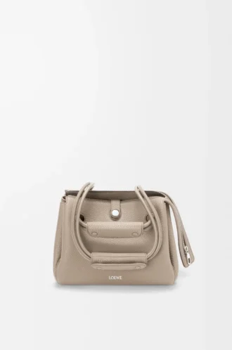 Small Madrid bag in supple grained calfskin Clay