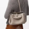 Small Madrid bag in supple grained calfskin Clay Small Madrid bag in supple grained calfskin Clay