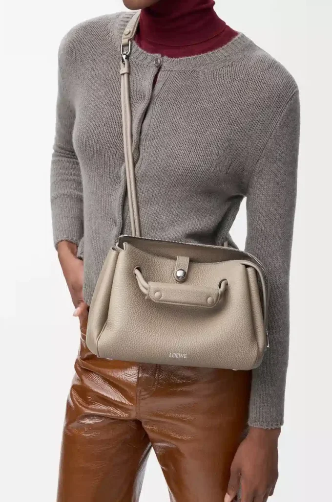 Small Madrid bag in supple grained calfskin Clay Small Madrid bag in supple grained calfskin Clay