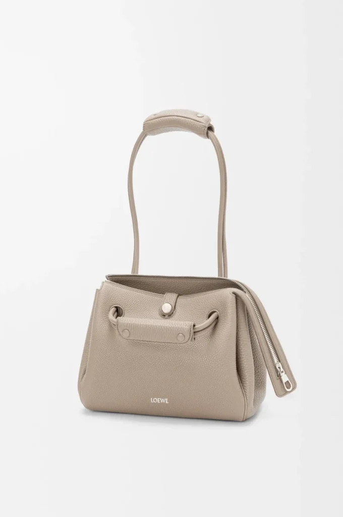 Small Madrid bag in supple grained calfskin Clay Small Madrid bag in supple grained calfskin Clay