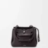 Small Madrid bag in supple grained calfskin Dark Ebony Small Madrid bag in supple grained calfskin Dark Ebony