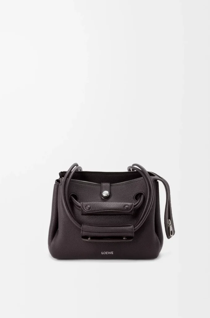 Small Madrid bag in supple grained calfskin Dark Ebony Small Madrid bag in supple grained calfskin Dark Ebony
