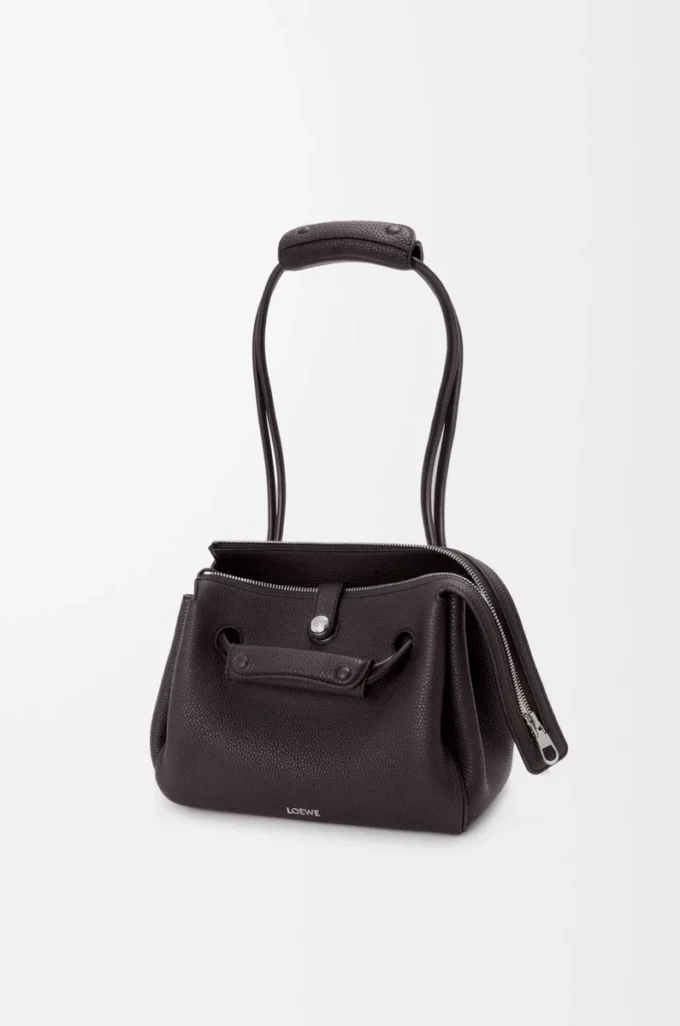 Small Madrid bag in supple grained calfskin Dark Ebony Small Madrid bag in supple grained calfskin Dark Ebony