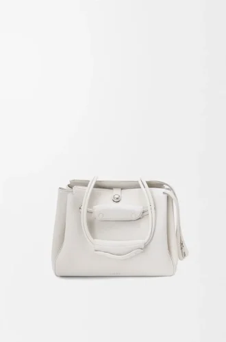 Small Madrid bag in supple grained calfskin Soft White Small Madrid bag in supple grained calfskin Soft White