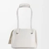 Small Madrid bag in supple grained calfskin Soft White