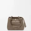 Small Madrid bag in supple grained calfskin Taupe Small Madrid bag in supple grained calfskin Taupe