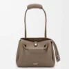 Small Madrid bag in supple grained calfskin Taupe Small Madrid bag in supple grained calfskin Taupe