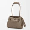 Small Madrid bag in supple grained calfskin Taupe Small Madrid bag in supple grained calfskin Taupe