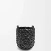 Small Nest Basket bag in calfskin Black Small Nest Basket bag in calfskin Black