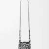 Small Nest Basket bag in calfskin Black/White Small Nest Basket bag in calfskin Black/White