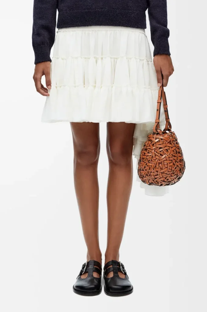 Small Nest Basket bag in calfskin Tan Small Nest Basket bag in calfskin Tan