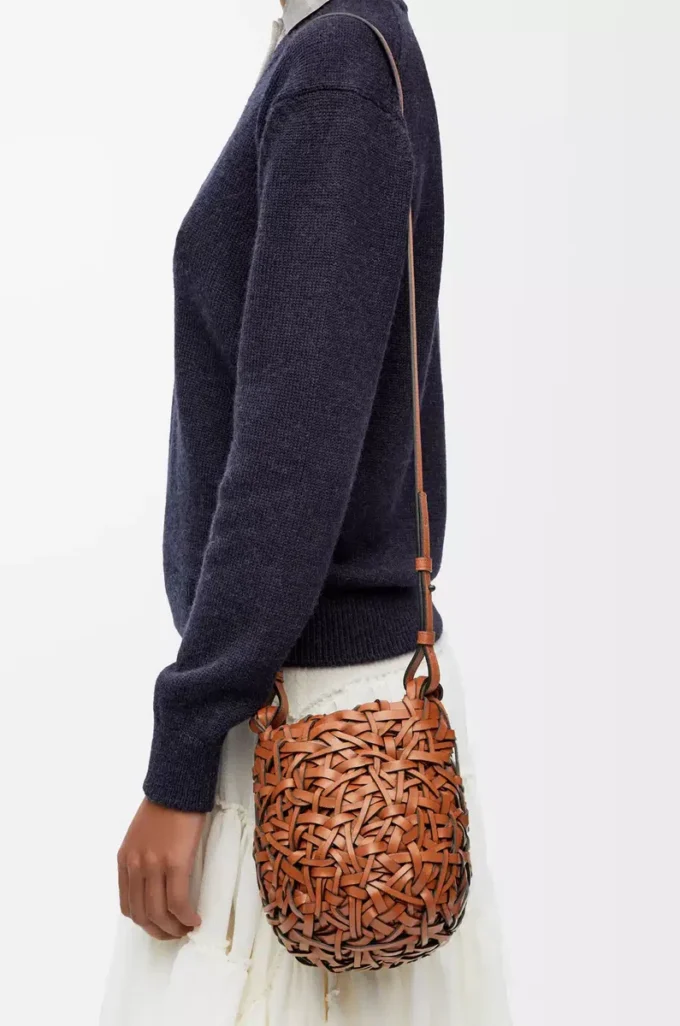 Small Nest Basket bag in calfskin Tan Small Nest Basket bag in calfskin Tan