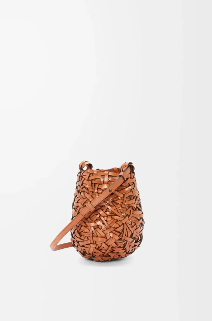 Small Nest Basket bag in calfskin Tan Small Nest Basket bag in calfskin Tan