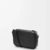 Small Pebble messenger bag in supple grained calfskin Black Small Pebble messenger bag in supple grained calfskin Black