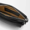 Small Pebble messenger bag in supple grained calfskin Black Small Pebble messenger bag in supple grained calfskin Black