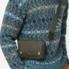Small Pebble messenger bag in supple grained calfskin Dark Khaki Small Pebble messenger bag in supple grained calfskin Dark Khaki