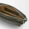 Small Pebble messenger bag in supple grained calfskin Dark Khaki Small Pebble messenger bag in supple grained calfskin Dark Khaki