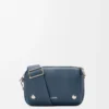 Small Pebble messenger bag in supple grained calfskin Indigo Dye Small Pebble messenger bag in supple grained calfskin Indigo Dye
