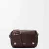 Small Pebble messenger bag in supple grained calfskin Oxblood Small Pebble messenger bag in supple grained calfskin Oxblood