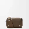 Small Pebble messenger bag in supple grained calfskin Tundra