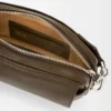 Small Pebble messenger bag in supple grained calfskin Tundra