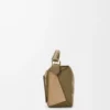 Small Puzzle bag in classic calfskin and suede Olive/Gold Small Puzzle bag in classic calfskin and suede Olive/Gold