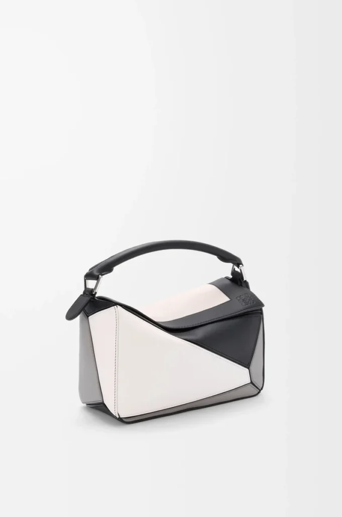 Small Puzzle bag in nappa calfskin Grey/Light Ghost Small Puzzle bag in nappa calfskin Grey/Light Ghost