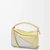 Small Puzzle bag in nappa calfskin Pale Grey/Light Citrine Small Puzzle bag in nappa calfskin Pale Grey/Light Citrine