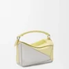 Small Puzzle bag in nappa calfskin Pale Grey/Light Citrine Small Puzzle bag in nappa calfskin Pale Grey/Light Citrine