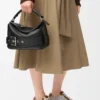 Small Puzzle Biker bag in shiny calfskin Black Small Puzzle Biker bag in shiny calfskin Black
