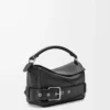 Small Puzzle Biker bag in shiny calfskin Black Small Puzzle Biker bag in shiny calfskin Black