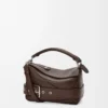 Small Puzzle Biker bag in shiny calfskin Dark Chestnut Small Puzzle Biker bag in shiny calfskin Dark Chestnut