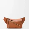 Small Puzzle bumbag in classic calfskin Tan